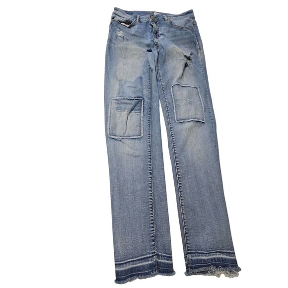 Roebuck R1893 Jeans Womens Size 8 Straight Leg Mid Rise Light Wash Denim Pants - Picture 2 of 9